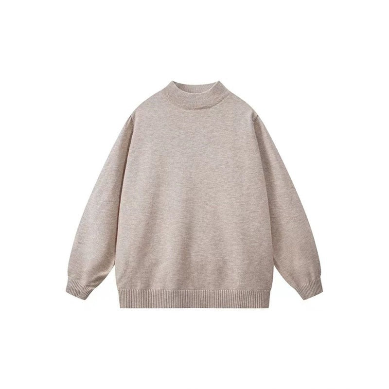 Men's Loose Versatile Thick Solid Color Knitted Undershirt