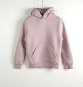 New Loose Fleece Trendy Drop Shoulder Solid Color Hoodie