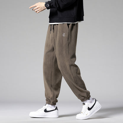 Loose Fleece-lined Thick Sweatpants Casual Pants For Men