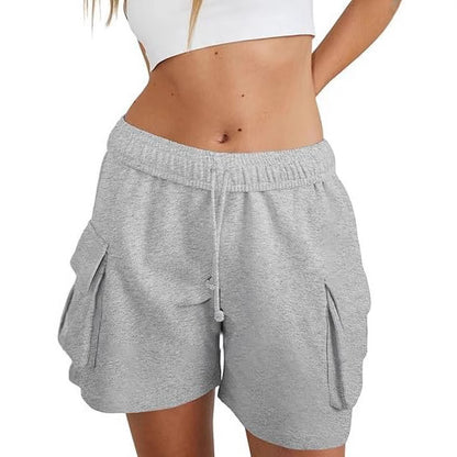 Women's Fashion Loose Casual Drawstring Cargo Shorts
