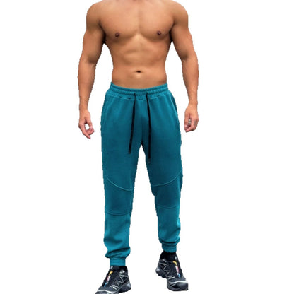 Fitness American Cuffed Pants Men's Loose Drawstring