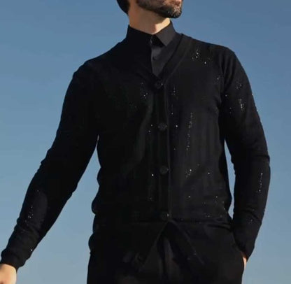 Men's Fashion Sequin Cardigan