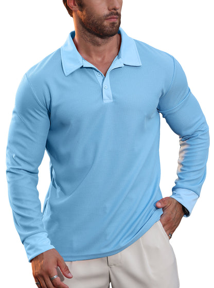 Men's Lapel American Casual Vacation Long Sleeve